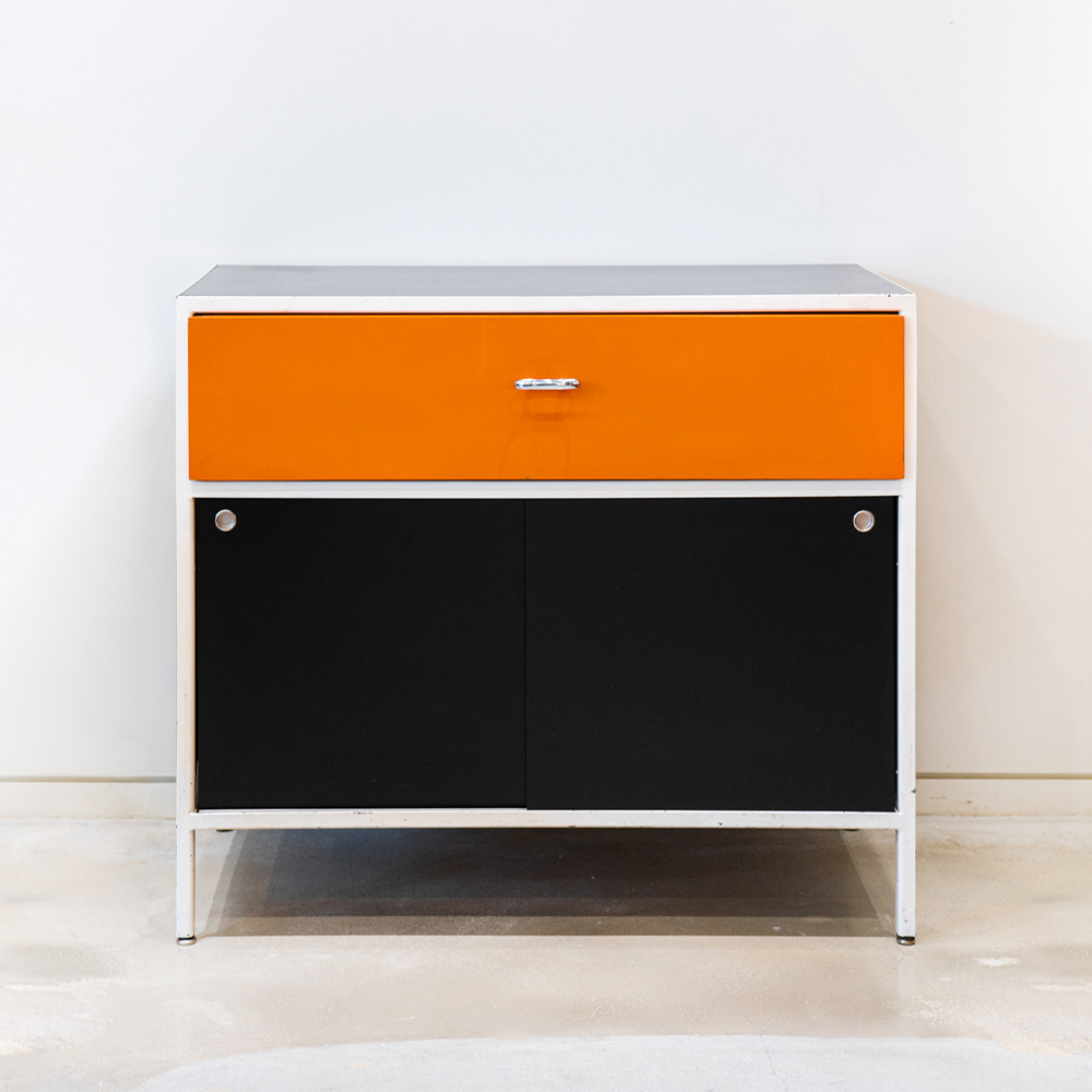 Steel Frame Cabinet by George Nelson Associates (Orange)