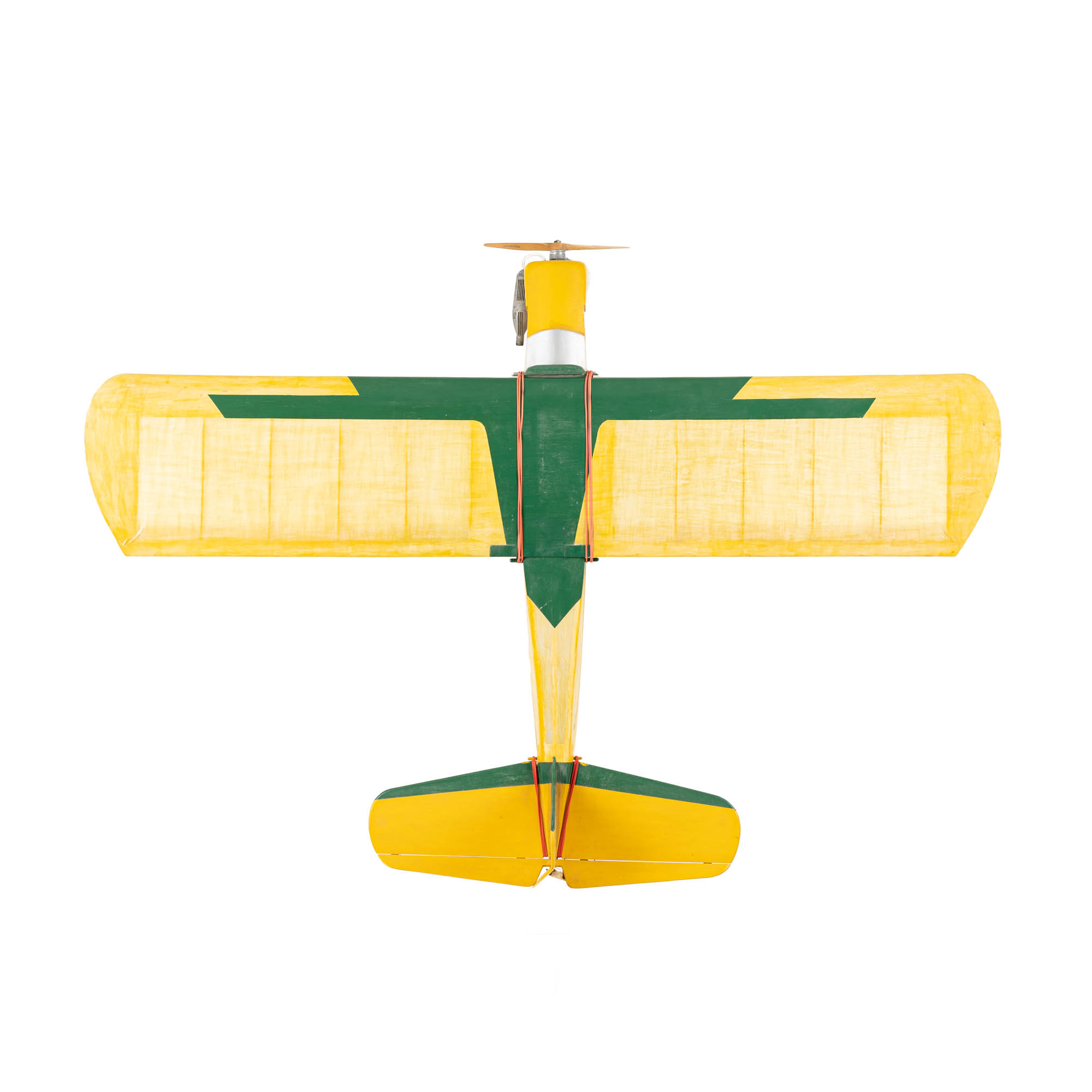 Vintage Yellow Airplane Model