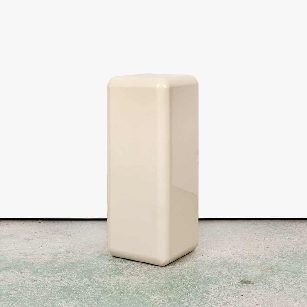 Cube Pedestal Side Table by Milo Baughman