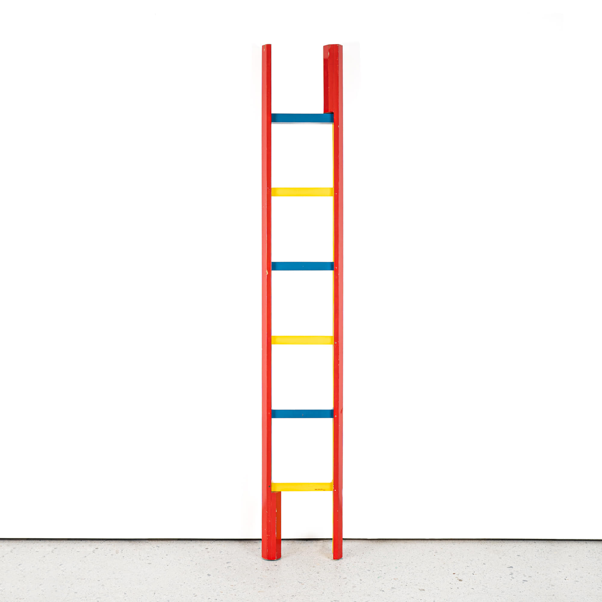 Painted Folding Library Ladder by Van Balen