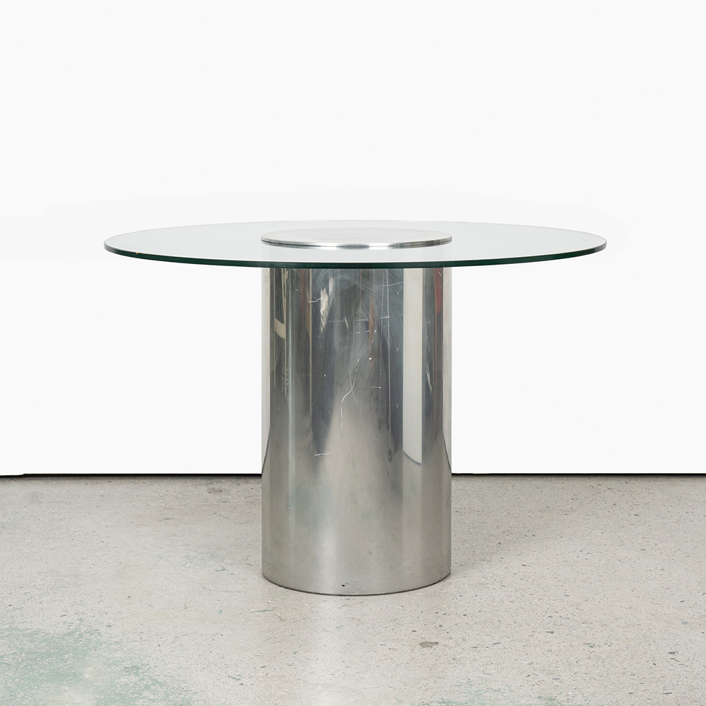 Cylindar Dining Table in the manner of Curtis Jeré